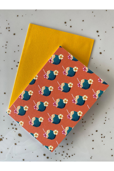 Greeting Card - Coconuts Green